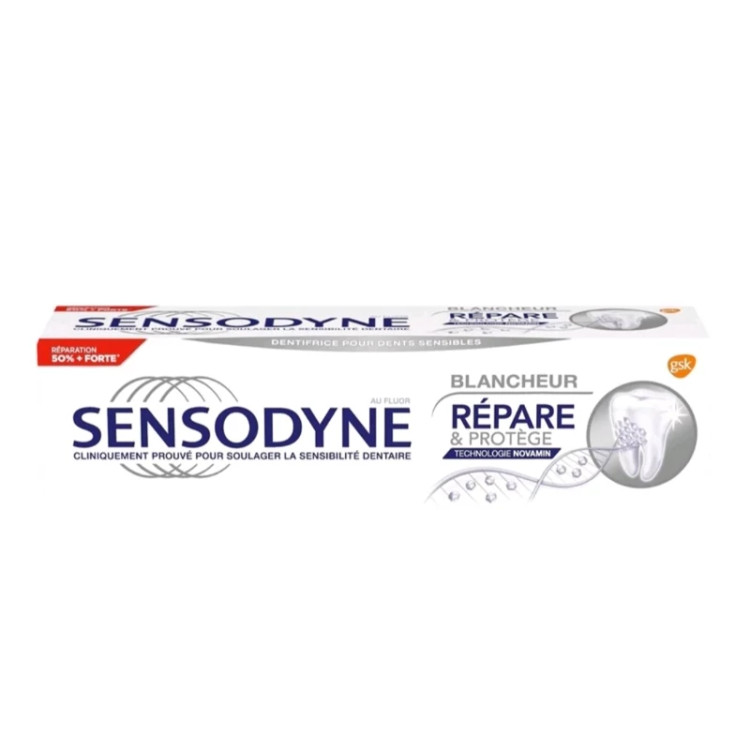 خمیردندان سفید کننده سنسوداین مدل Repair And Protect اروپایی حجم 75 میل