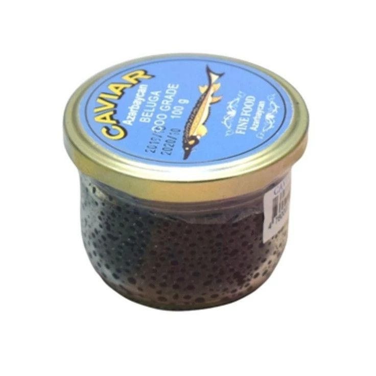 50 عدد بلوگا آذربایجان وزن 100 گرم ا Beluga Caviar