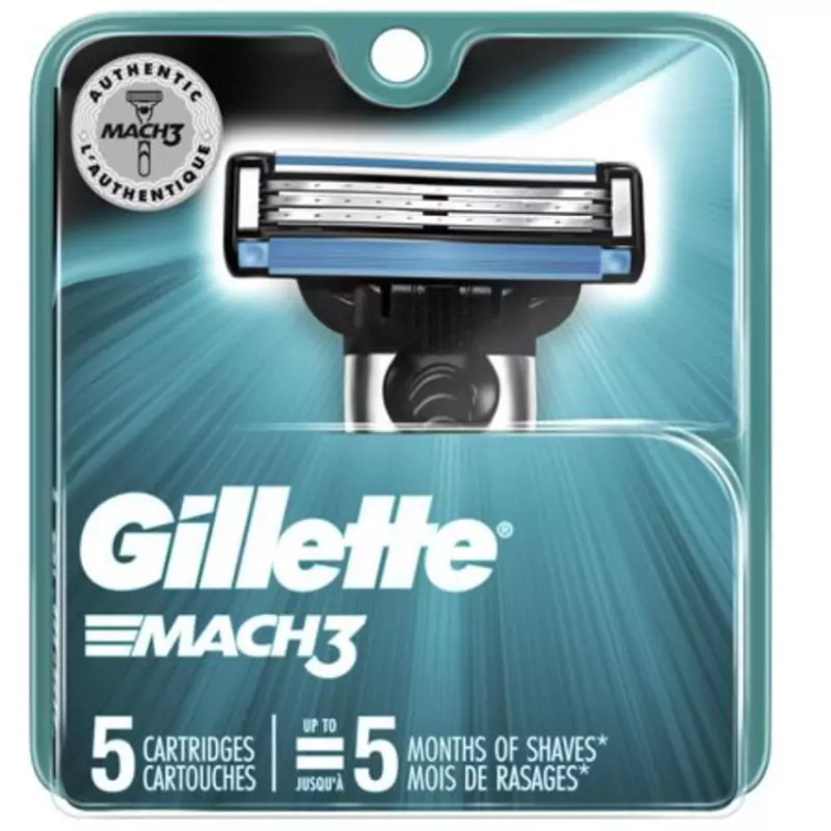 یدک تیغ اصلاح مدل مچ تری ژیلت 5 عددی Gillette MACH3