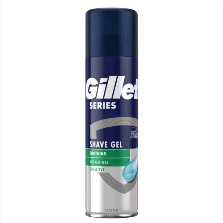 ژل اصلاح ضد حساسیت آلوئه ورا ژیلت Gillette Series Sensitive Skin Shave Gel 200ml
