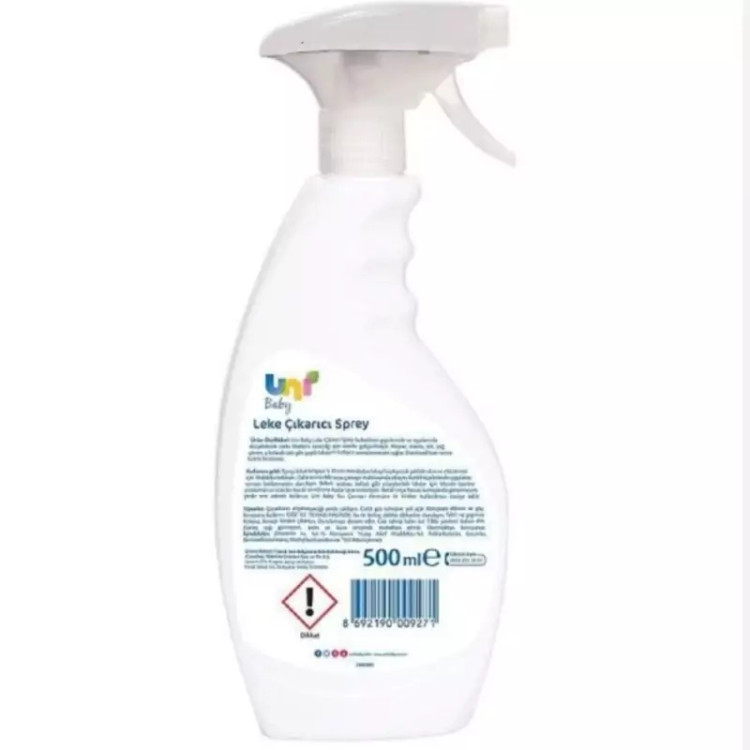 اسپری لکه بر و ضدعفونی کننده لباس کودک Uni مدل Leke Cikarici حجم 500 میل Uni Baby Leke Cikarici Spray 500ml8