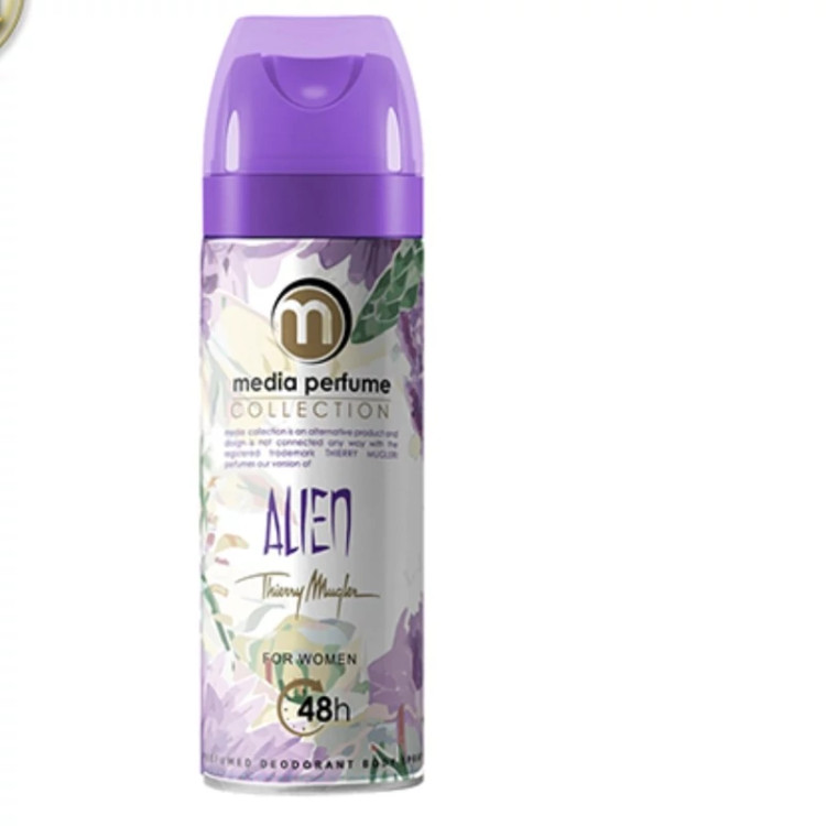 اسپری بدن زنانه مدل الین alien مدیا (media)-حجم 200 میل alien Body Spray media 200ml