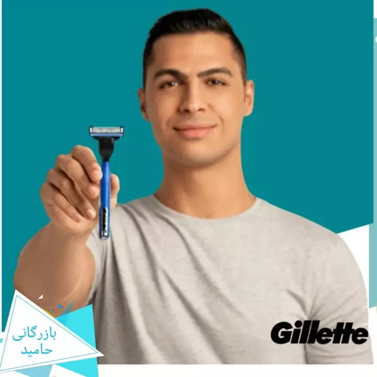 تیغ یدک اصلاح ژیلت مدل مچ تری 5 عددی Gillette Mach3 5Pcs
