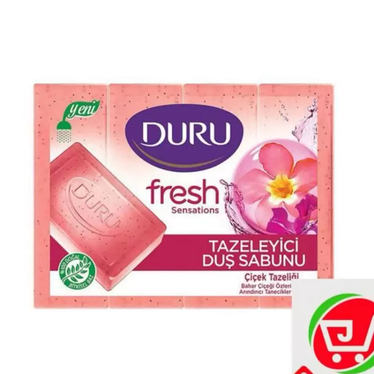 صابون 600 گرمی برای صورت و بدن بسته 4 عددی مدل های مختلف دورو Duru ساخت ترکیه