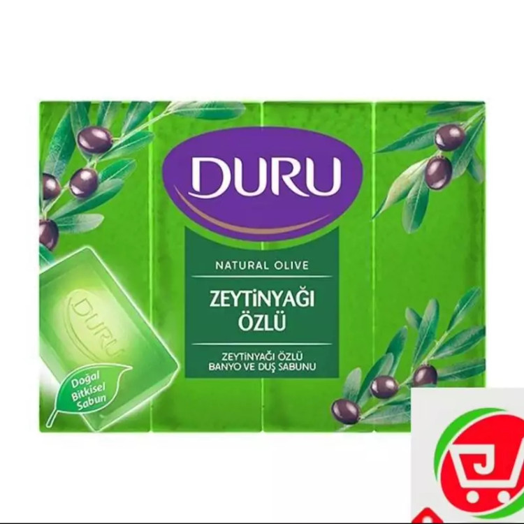 صابون 600 گرمی برای صورت و بدن بسته 4 عددی مدل های مختلف دورو Duru ساخت ترکیه