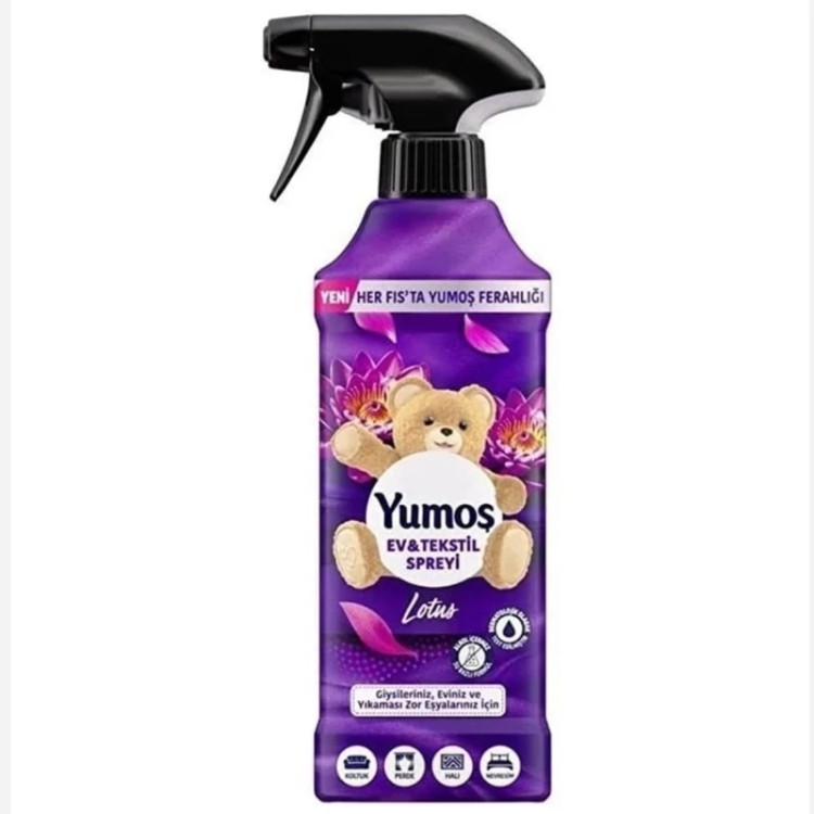 اسپری خوشبو کننده یوموش 450 میل yumosh مدل LOTUS رایحه گل نیلوفر