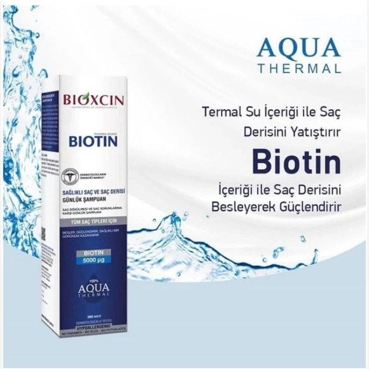 شامپو ضد ریزش مو بیوکسین مدل بیوتین حجم 300 میلی لیترBioxin hair shampoo biotin model volume 300 ml