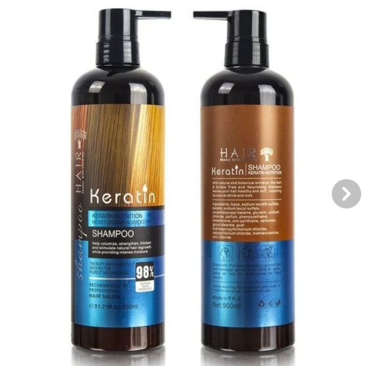 شامپو و ماسک بدون سولفات 98 درصد کراتین-Keratin مدل Hair
