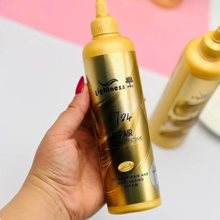 ماسک موی بعد از حمام لایتنس مدل طلایی برای همه موها Lightness F24 Repair