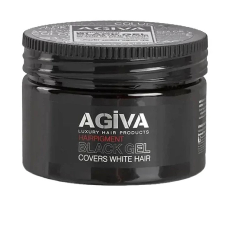 ژل موی سیاه آگیوا بلک ژل مدل HAIR PIGMENT حجم 250 میل