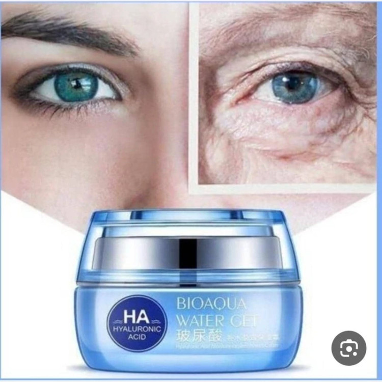 کرم مرطوب کننده و آبرسان بیوآکوا مدل هیالورنیک اسید حاوی کلاژن حجم 50 گرم