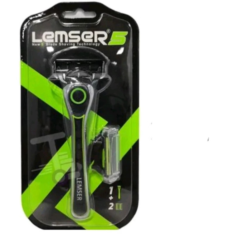 تیغ اصلاح لمسر 5 لبه سیستمی قابل تعویض lemser 2 Blade Shave Blade