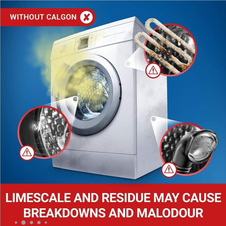 قرص جرم گیر ماشین لباسشویی کالگون Calgon ترکیه 15 عددی