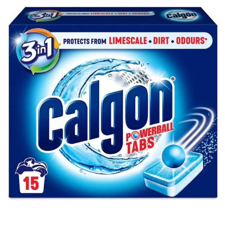 قرص جرم گیر ماشین لباسشویی کالگون Calgon ترکیه 15 عددی