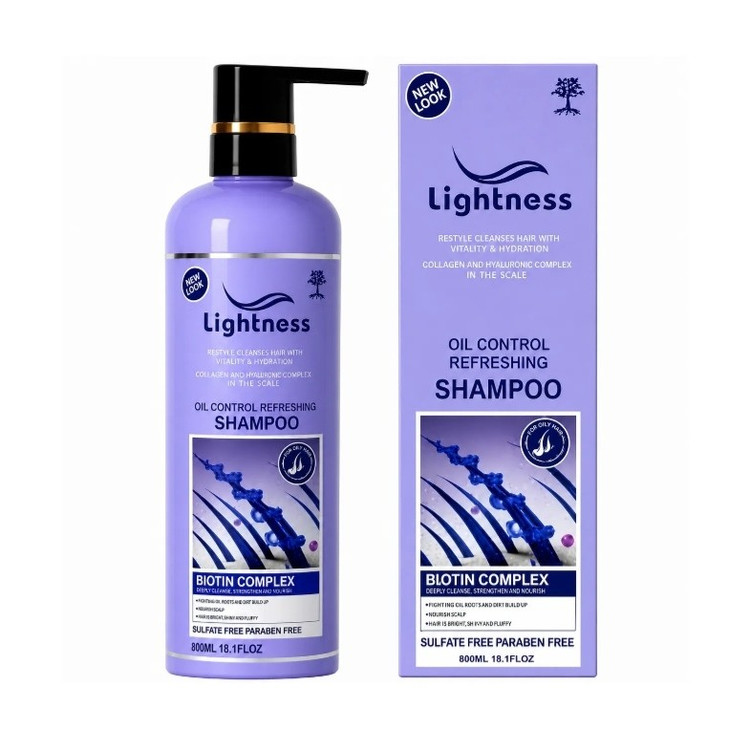 شامپو و ماسک کنترل چربی لایتنس Lightness Oil Control Refreshing Shampoo Mask